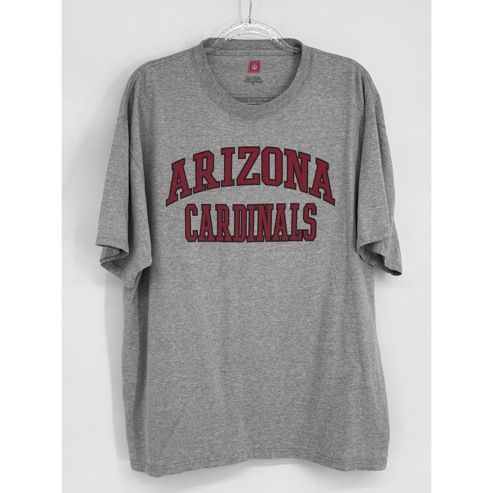 NFL Arizona Cardinals T-Shirt Mens Gray Short Sleeve Graphic Tee Imagewear Sz XL